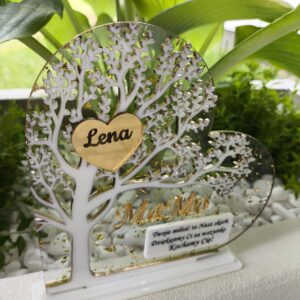 Drzewko Miłości z Imionami Akryl
