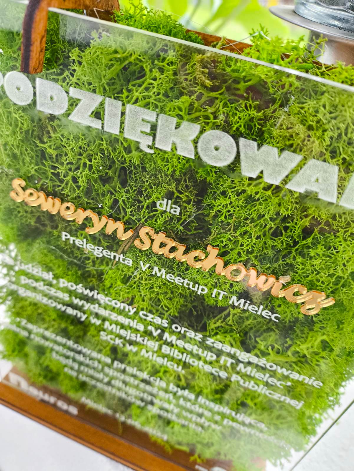 🌿 Statuetka-Eleganckie Podziękowania z Naturalnym Akcentem 🌿 - obrazek 6