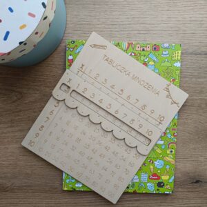 🧮 Drewniana Tablica do Nauki Mnożenia