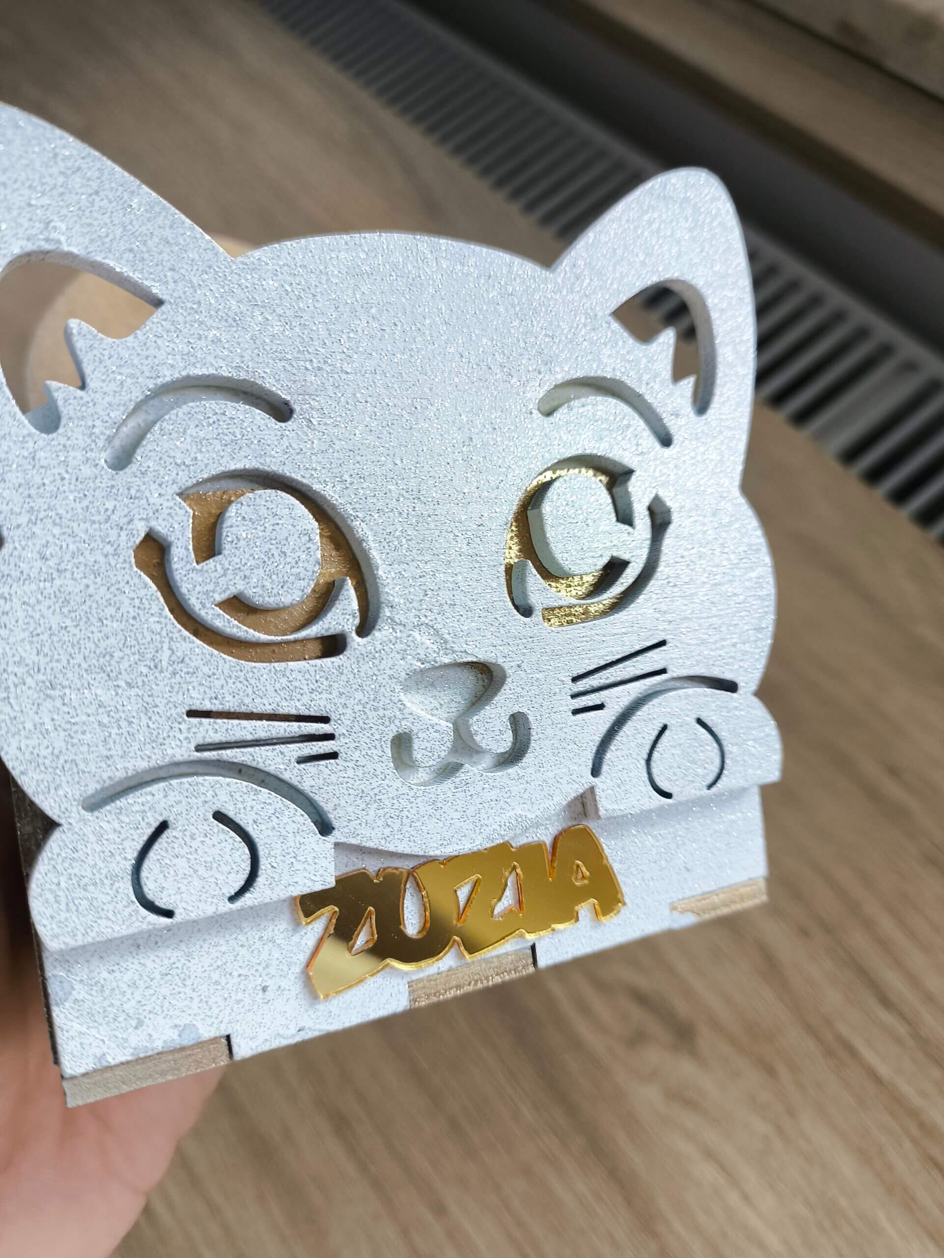 🐱 Drewniane Organizery na Przybory Szkolne – Personalizowane - obrazek 4