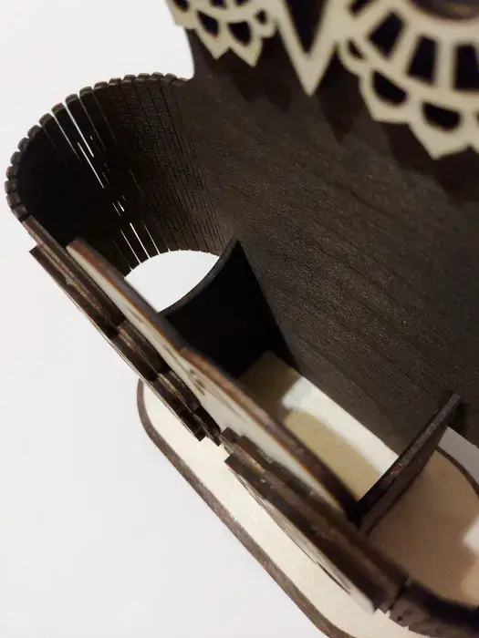 🦉 Drewniany organizer na biurko – Sowa - obrazek 5