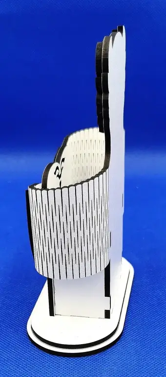 🦉 Drewniany organizer na biurko – Sowa - obrazek 9