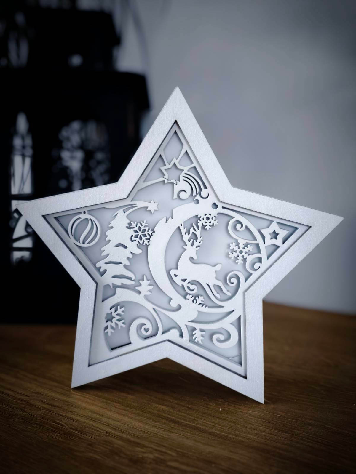 🎄 Świąteczna Dekoracja w Kształcie Gwiazdy z Podświetleniem LED 🎄 - obrazek 5