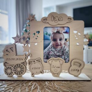 🎀 Personalizowana metryczka dla dziecka – piękna pamiątka na całe życie!