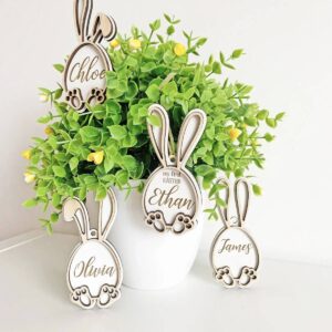 Drewniane zawieszki wielkanoc