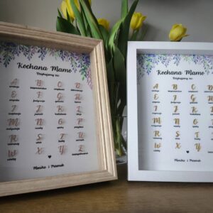 Ramka Alfabet Podziękowania