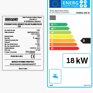 Tabliczka znamionowa + Etykieta energetyczna